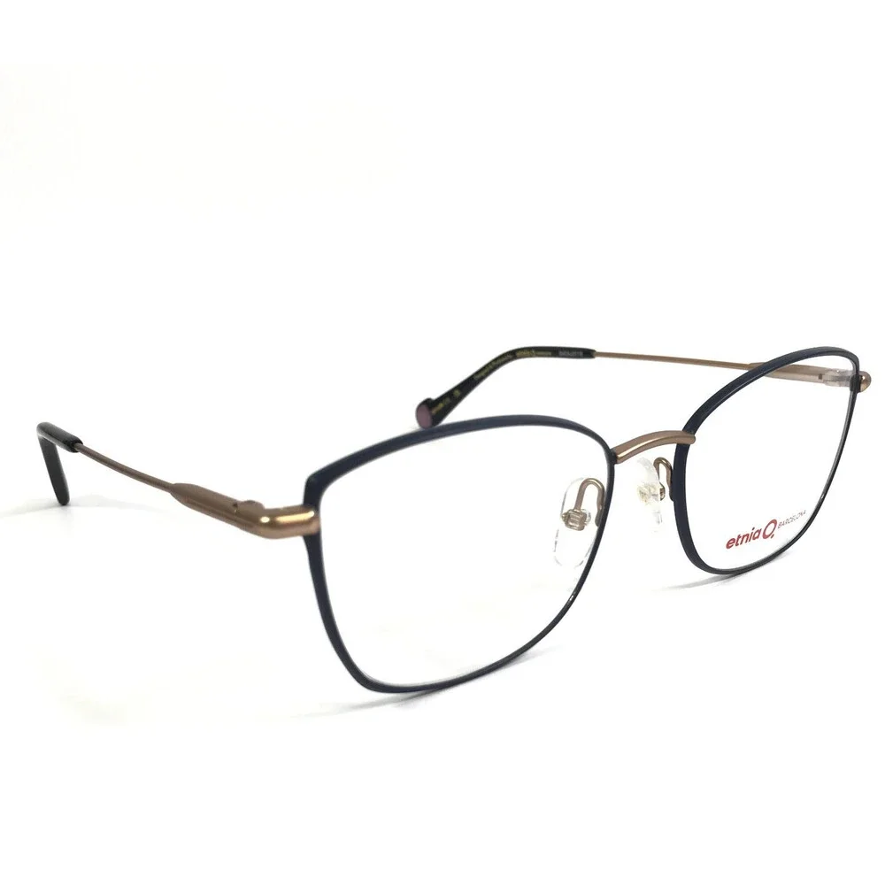 Etnia Barcelona Eyeglasses Frames DORIA BLPG Blue Pink Gold Cat Eye 55-18-142